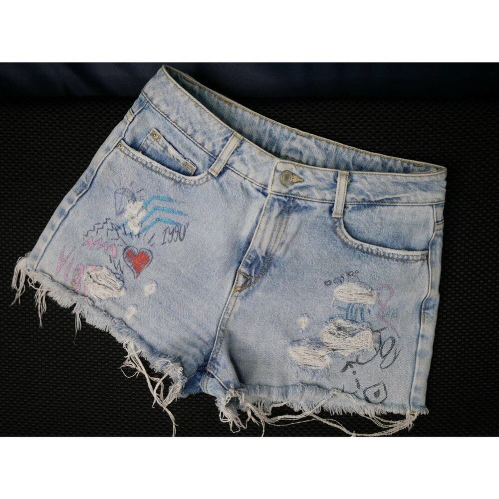 Womens‎ KOAJ DENIM WORLD Jean Shorts Size 28